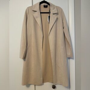 Tahari cream duster
